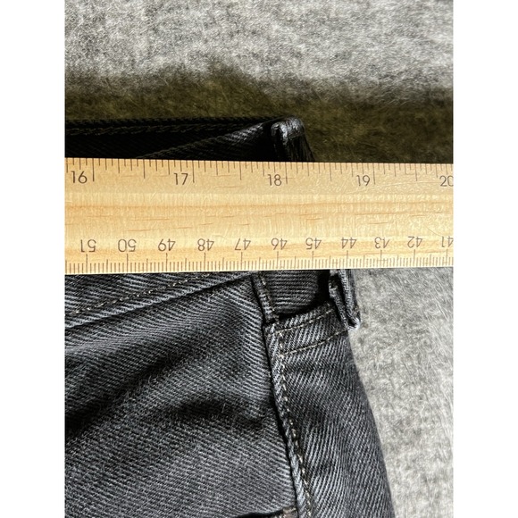 Levis 501 Jeans Black Straight Button Fly Denim‎ Work Mens Size 38x29 - Picture 3 of 11